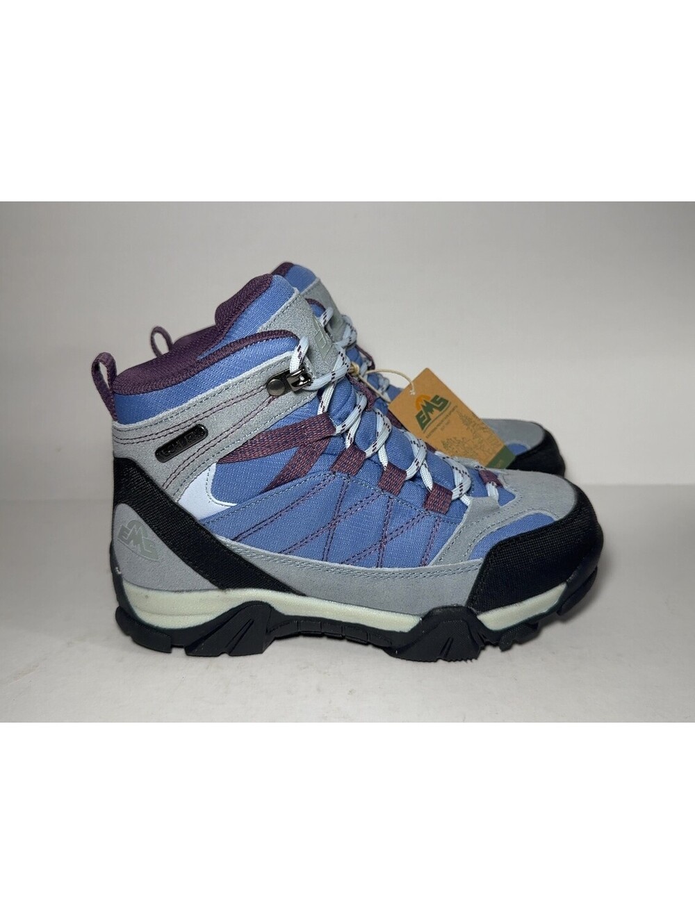 EMS Trail Kids Waterproof Hiking Boots Lilac Blue Gray Size US 2 EU 33
